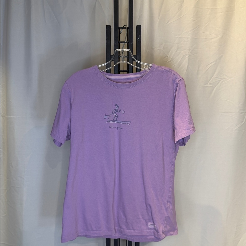 Life Is Good Lavender‎ Short Sleeve Tee